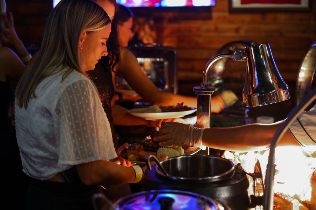 The Irish Vickers Sunday Roast experience in Abu Dhabi with traditional carvery and drinks